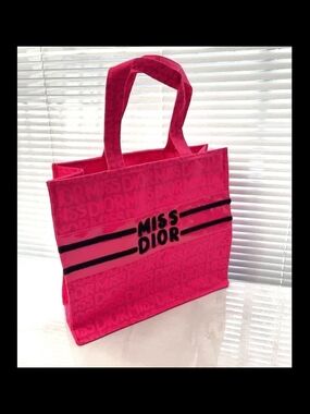 Miss Dior Hot Pink And Black Tote Bag GWP- New In Packaging